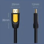 Ugreen High Speed HDMI Cable with Ethernet, 1080P at 60Hz and 3D Support, 24K Gold-Plated Connector, 10m 10170